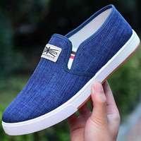 Vente en usine de chaussures bon marché baskets confortables décontractées pour hommes chaussures respirantes pour la marche en plein air pour hommes chaussures en toile à la mode