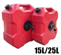 Réservoir d'huile de secours en plastique PE 15L Volume Bidon d'essence de secours pour conteneur d'huile de voiture