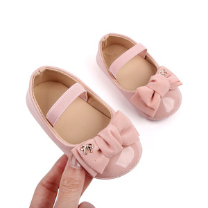Chaussures de princesse pour bébé fille, en PU souple, motif à pois mignon, de haute qualité, chaussures de marche mignonnes pour bébé de 0 à 1 an - Product Image 3