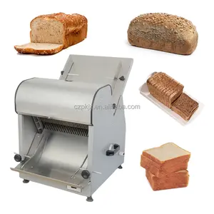 Elektrikli ayarlanabilir ekmek tost kesme makinesi Burger ekmek dilimleyici bölücü kesici dilimleme makinesi