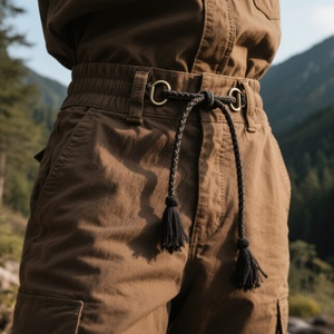 Pantalon cargo tactique pour homme 100% coton sergé 6 poches Pantalon de randonnée de plein air Pantalon de travail Séchage rapide Confortable - Product Image 4