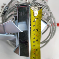 Échelle anti-incendie de 20M, échelle pliante en acier, échelles en alliage d'aluminium, outils de sécurité antidérapants de survie d'urgence