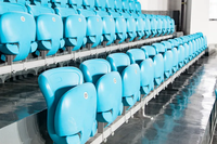 Siège de stade pliable en PEHD moulé par soufflage pour gradins, arènes sportives, terrains de football, gymnases CS-SYZ