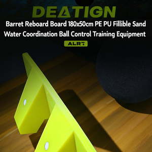 Planche de rebond Barret 180x50cm PE PU, remplissable de sable et d'eau, équipement d'entraînement pour la coordination et le contrôle du ballon - Product Image 3