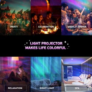 Estrella de techo nebulosa proyector luces de Navidad con control remoto de control de luz de la noche para los niños - Product Image 3
