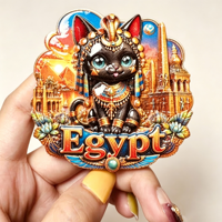 Aimants de réfrigérateur 3D en résine Afrique Égypte, souvenirs touristiques, autocollants pour réfrigérateur, artisanat, cadeaux, articles de décoration