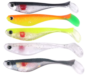 Señuelo blando de PVC impreso SWORDFISH con cola en T acanalada, cebo artificial para pesca de fondo de carpa y bagre en agua dulce - Product Image 1