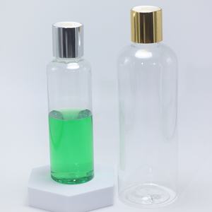 Botella de plástico PET blanca de 400 ml con tapa a presión dorada para champú, loción, limpiador facial, envase cosmético - Product Image 5