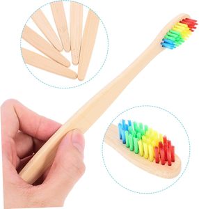 Brosse à dents jetable en gros 100 % biodégradable naturelle avec manche en bois et poils en charbon de bois pour usage domestique - Product Image 5