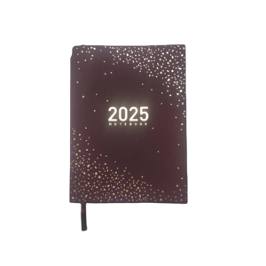 2025 lujo rojo personalizar PU cuero diario fechado cubierta suave planificador para niñas Diario Español Francés Agenda - Product Image 2