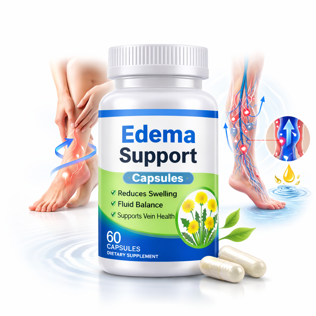Edema Support Capsules – Natural Fluid Balance & Vein Health Formula (60 Capsules) 2