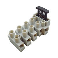 Bloque de Terminales para Fusibles BELEKS de 5 Polos y 250V con Protectores de Cables, Fusible de 5x20mm, Carcasa de Poliamida 66 (V2), Terminales de Cobre