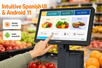 Báscula Digital POS LongFly A150L con Impresora de Etiquetas Térmicas, 32G de Almacenamiento, OEM/ODM para Tiendas de Abarrotes y Supermercados, Certificación OIML