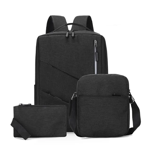 Custom Logo Cheap Oxford Business Bags Set Charging Computer Smart Backpack For Men