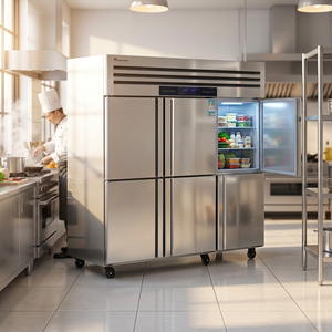 Réfrigérateur intelligent ZD de haute qualité, capacité 1452L, six portes, refroidissement direct, en acier inoxydable, portable, pour usage commercial VCC - Product Image 5