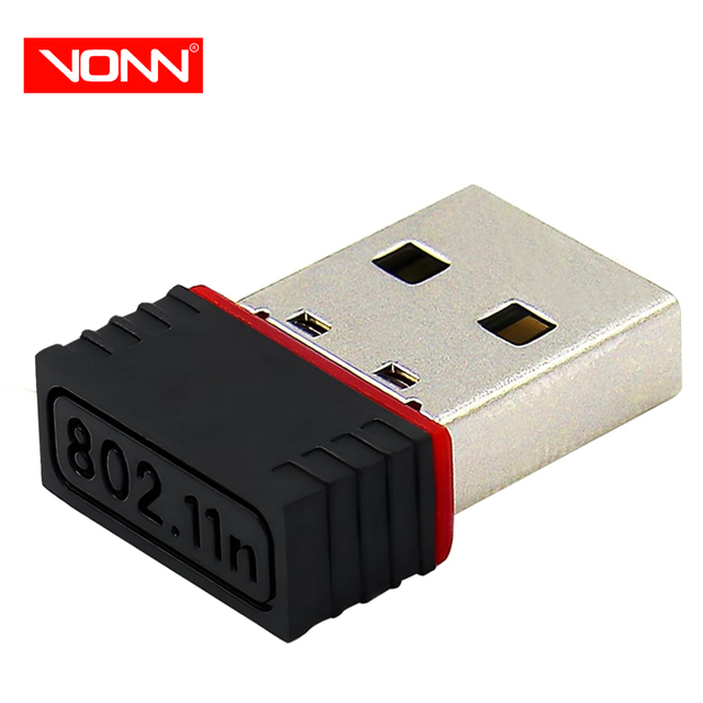USB WiFi Adapter 150Mbps Free Driver Plug Play Network Card for PC Windows 10 Single Band 2.4GHz External Product in Stock