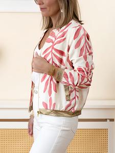 厂家直销，品牌拉链设计，门襟编织品牌标志口袋，女式飞行员夹克 - Product Image 5