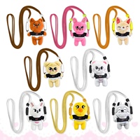 Nouvel Arrivage Transfrontalier STRAYKIDS Mignon Jouet en Peluche Husky Coréen Fait Main avec Clip de Téléphone et Lanière
