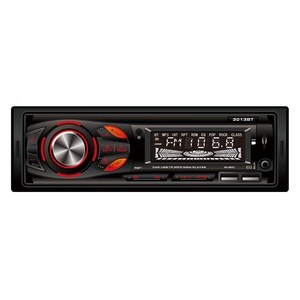 Lecteur MP3 de voiture universel 1 Din Récepteur FM Bluetooth auxiliaire avec écran LCD Connexion SD USB Tuner Chargeur Combinaison