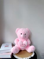 Peluche Ours Mignon en Forme de Cœur de 30cm 40cm, Cadeau pour Petite Amie, Saint-Valentin, Rose, Bleu Ciel