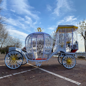 Charrette de Mariage Personnalisable Style Citrouille, Carrosse de Princesse Cendrillon, Transport Spécial pour Mariages - Product Image 2