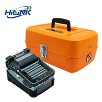 Empalmadora de Fibra Óptica HI LINK AI-6A+ de Seis Motores, Empalme Automático, RJ45 FTTH, Alta Precisión, VFL, OPM, Buen Rendimiento, 8S