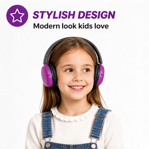 Casque audio supra-auriculaire pour enfants, coussinets doux et respectueux de la peau, casque sans fil stéréo HiFi pour garçons et filles, cadeau pour l'école et les voyages - Product Image 4