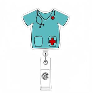 ชุดกระดุมแบบดึงได้ง่ายสำหรับแพทย์อุปกรณ์เสริมตราสัญลักษณ์ทางการแพทย์คลิปหนีบป้ายอะคริลิคแบบพับเก็บได้ - Product Image 4
