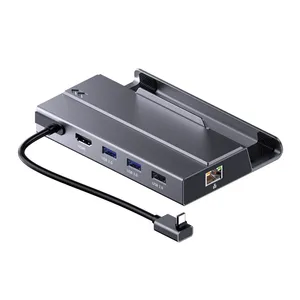 7 trong 1 USB C HUB SSD <span class=keywords><strong>Dock</strong></span> HD 4K 60Hz SATA NVMe M.2 sàn hơi Docking Station cho ayaneo phụ kiện jsaux <span class=keywords><strong>Nintendo</strong></span> chuyển đổi docks - Product Image 5