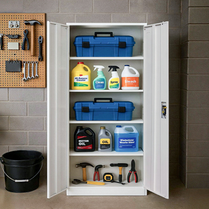 Văn phòng nhà để xe kim loại <span class=keywords><strong>Locker</strong></span> kim loại Tủ Hồ Sơ 2 cửa thép tủ với điều chỉnh kệ - Product Image 4