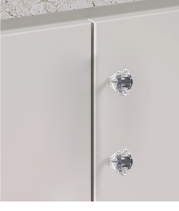Acrylic <b>Crystal</b> Single-Hole Plastic Handle for Kitchen Cabinets and Dressers Plastic Drawer Wardrobe Door Furniture Accessory - Product Image 5