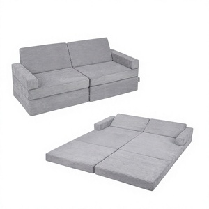 Canapé modulaire pliable fantastique pour enfants, convertible en matelas en mousse, lit, canapé pour chambre à coucher, salle de jeux, pour le jeu et la relaxation des tout-petits - Product Image 1