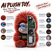 Jouet interactif IA compagnon, animal en peluche intelligent à commande vocale, support émotionnel, apprentissage multilingue, robot pour enfants, cadeau
