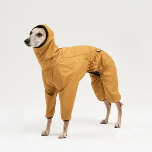Qiqu Pet Supplies New Designer Dog Clothes Luxury Italian Greyhound Whippet Winter Jumpsuit with a hood For Hounds Skyline