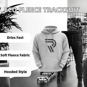 Chándal Deportivo Informal de Invierno 2025, Ecológico, Sólido, con Contraste, Letra R Estampada, Transpirable, de Secado Rápido, con Capucha y Cierre de Cordón - Product Image 2