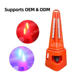 Cono de Tráfico LED Recargable 90-B con Control Remoto, Luz de Advertencia Audible y Baliza Intermitente, Compatible con OEM y ODM - Product Image 5