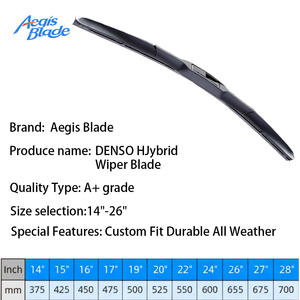 Lâmina de Limpador de Para-brisa Estilo Denso de Três Seções em Borracha Natural, Durável para Todas as Condições Climáticas, Limpador Universal com Visão Clara de 14 a 26 Polegadas - Product Image 2