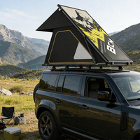Tente de toit rigide Pop Up Hardtop Shell Roof, tente de toit triangulaire en fibre de carbone, tente de toit rigide pour le camping
