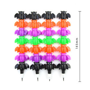 Crayons empilables extensibles aux couleurs vives pour enfants, crayons mécaniques en plastique bon marché en forme de chauve-souris pour enfants, promotionnels - Product Image 1