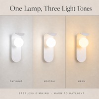 Wandmontierte Leuchte Moderne Minimalistische Eisen-Nachttischlampe für Schlafzimmer Hotel Flur Treppenhaus Wohnzimmer TV-Wand Dekoration