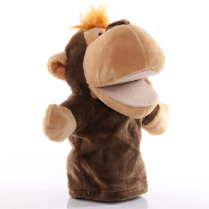 Tùy Chỉnh Kawaii Mềm Động Vật Thú Nhồi Bông Đồ Chơi Sang Trọng Con Rối Tay Con Voi Sư Tử Khỉ Con Chó Con Rối Tay - Product Image 3