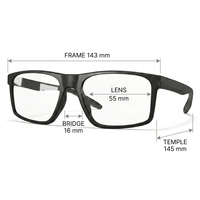 Monture Optique Rectangulaire Best-Seller Homme Femme pour Travail à Distance et Utilisation Quotidienne – Profil Fin, Confort Optimal K502-06 – Approvisionnement Direct Usine