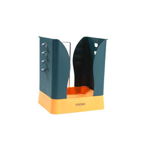 Poubelle de cuisine 2GONG à suspendre sur la porte du placard, 8L, porte-sacs à ordures extensible, installation facile, bleu, gris, blanc - Product Image 2