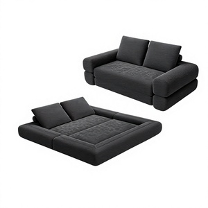 Divano Letto Pieghevole 3-in-1 Moderno Minimalista per Appartamenti Piccoli, <span class=keywords><strong>Materasso</strong></span> a Terra ad Alta Densità - Product Image 1