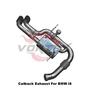 Vortex SS304 Valved Catback <b>Exhaust</b> for I8 1.5T Hybrid with 76mm Pipe Diameter and Mirror Polished Finish - Product Image 4