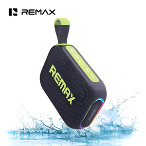 Haut-parleur de douche mini étanche IP67 Remax avec lumières RGB, son HD, haut-parleur <span class=keywords><strong>Bluetooth</strong></span> <span class=keywords><strong>portable</strong></span>, prise en charge de la <span class=keywords><strong>connexion</strong></span> TWS, AUX/carte TF/FM - Product Image 1