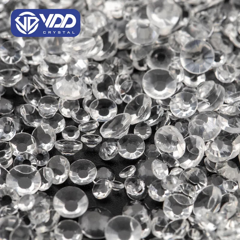 VDD 056 Transparente SS3-SS30 Glas Strass Kristall Nicht Hotfix Flatback Strass Steine Diamant Für DIY Nail Art Zubehör