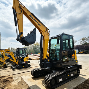 Mini-excavatrice sur chenilles SE60 de 6 tonnes, structure compacte, pour travaux urbains, excavations de fondations, pose de canalisations, travaux municipaux - Product Image 2