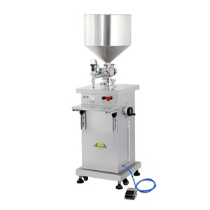Machine de remplissage de crème liquide verticale <span class=keywords><strong>pneumatique</strong></span> semi-automatique de 500ml pour toutes sortes de bouteilles - Product Image 1