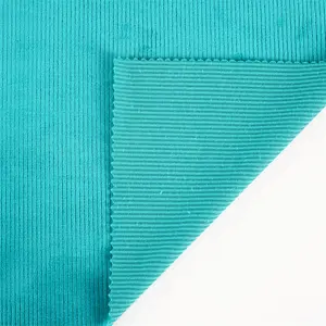 93% 7% in poliestere spandex tessuto in velluto a coste in pile per indumento pantaloni Super morbido velluto tessuto per la casa divano tessuto tessuto